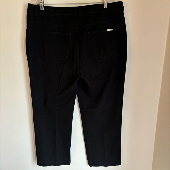 St. John Women’s black wide leg stretch jeans size 16 - EUC! - Picture 6 of 11